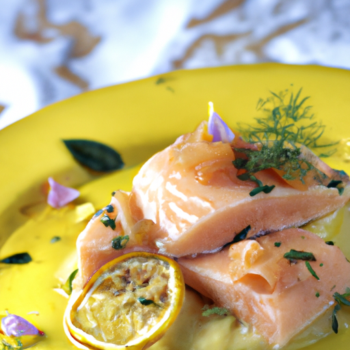 Salmone allo Zafferano