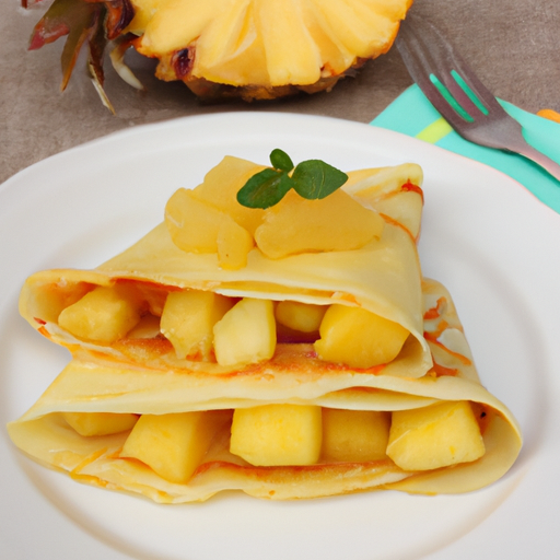 Crepes mit Ananas