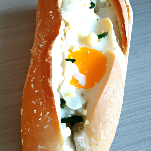Baguette mit gekochtem Ei Rezept