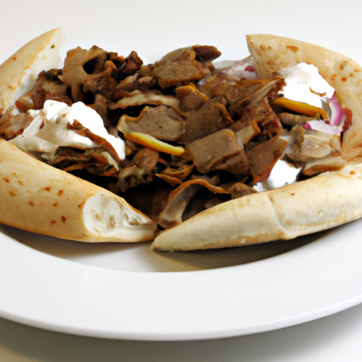 Gyros Teller mit Brot