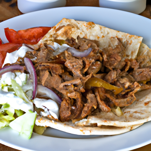 Gyros Teller mit gemischtem Salat