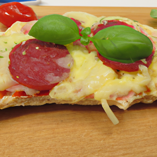 Pizzabrot mit Salami
