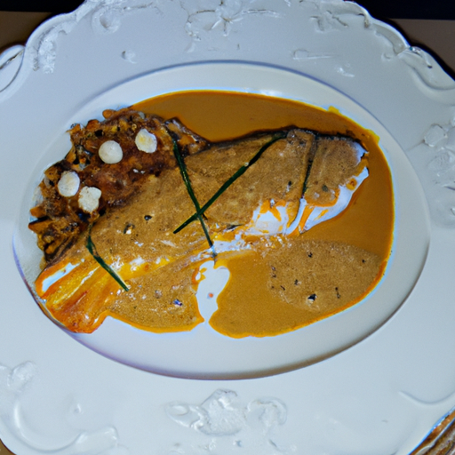 Fisch mit Erdnusssauce