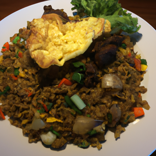Nasi Goreng Rindfleisch