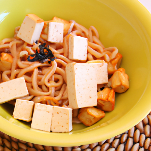 Bratnudeln mit Tofu