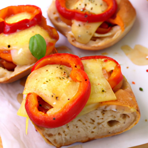 Pizzabrötchen mit Paprika Rezept