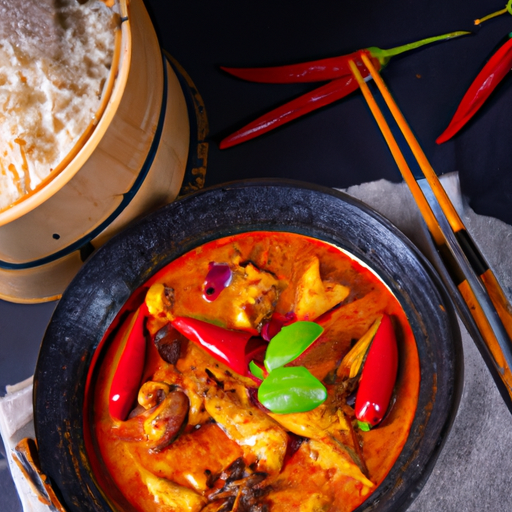 Rotes Thai Curry mit knuspriger Ente