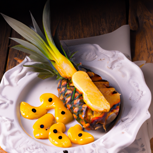 Kross gebackene Ente mit Ananas Rezept