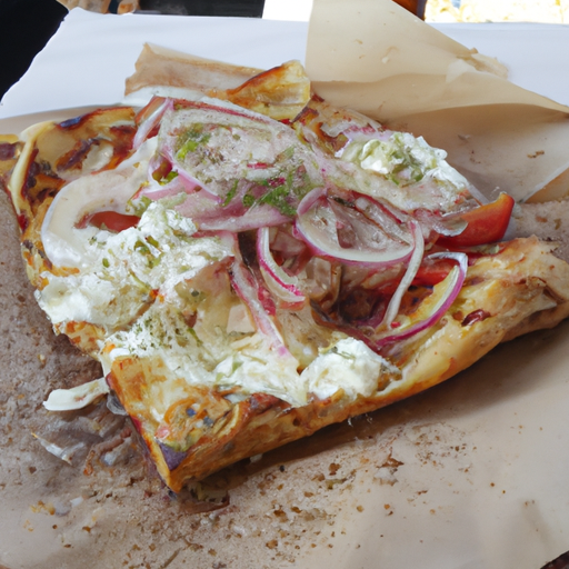 Flammkuchen griechischer Art