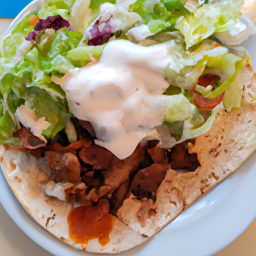 Döner Teller mit Salat und Sauce