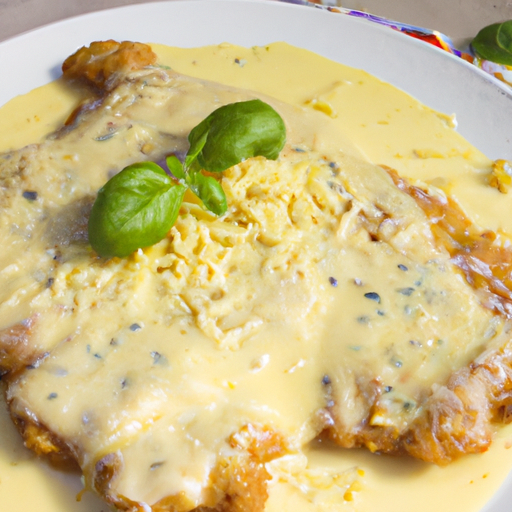 Schnitzel mit Parmesansauce
