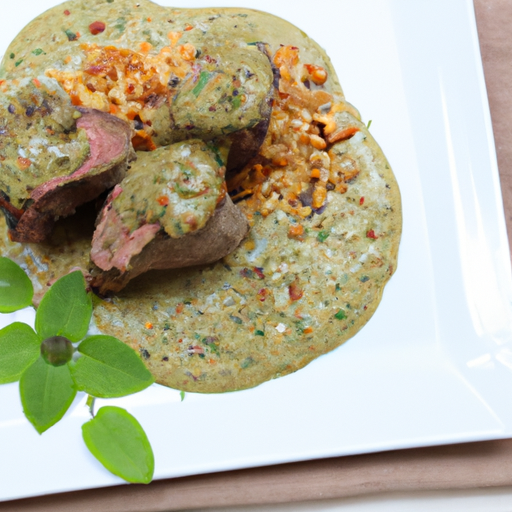 Lammfilet mit Gorgonzolasauce