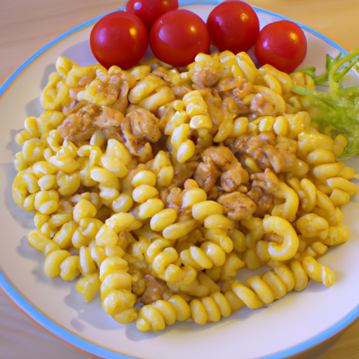 Gebratene Nudeln Kinderteller Rezept