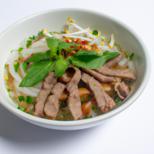 Bun Bo Nuong - Vietnamesisches Rindfleisch-Nudelgericht