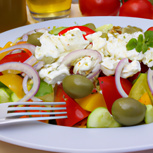 Gemischter Salat mit Fetakäse Rezept