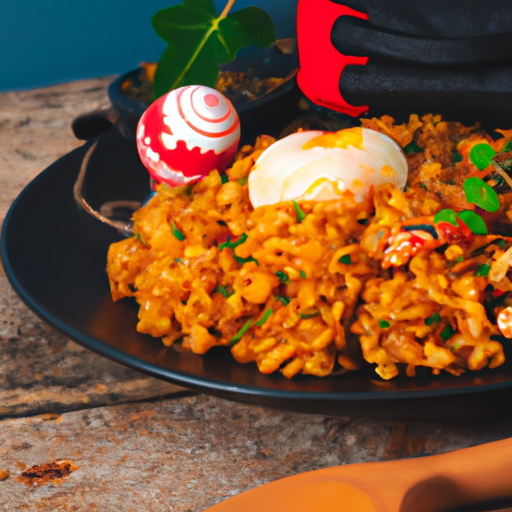 Gebratener Reis mit Hummerkrabben und Ei Rezept