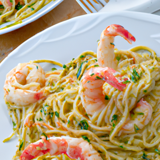 Linguini Genovese Scampi