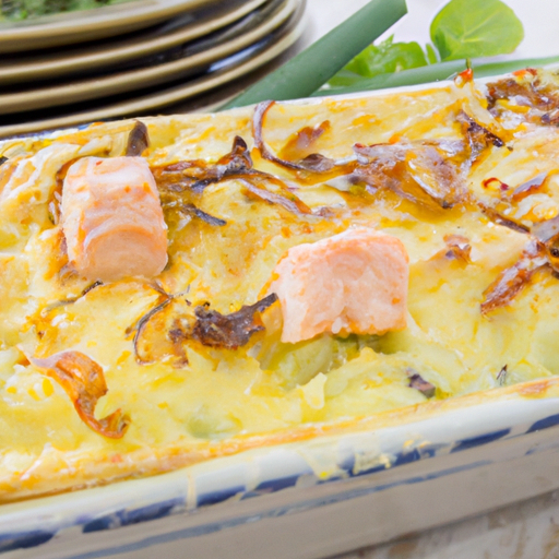 Kartoffelauflauf mit Lachs Rezept