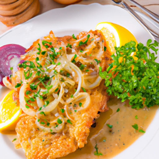 Zwiebel-Hähnchenschnitzel Rezept