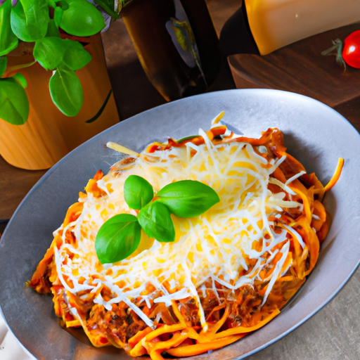 Spaghetti Bolognese mit Käse überbacken Rezept