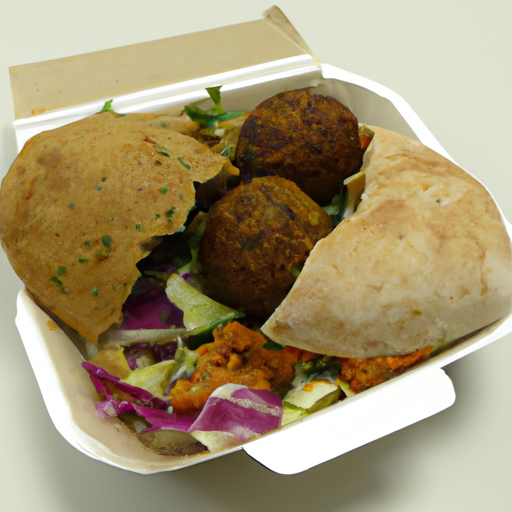 Falafel-Box mit Salat