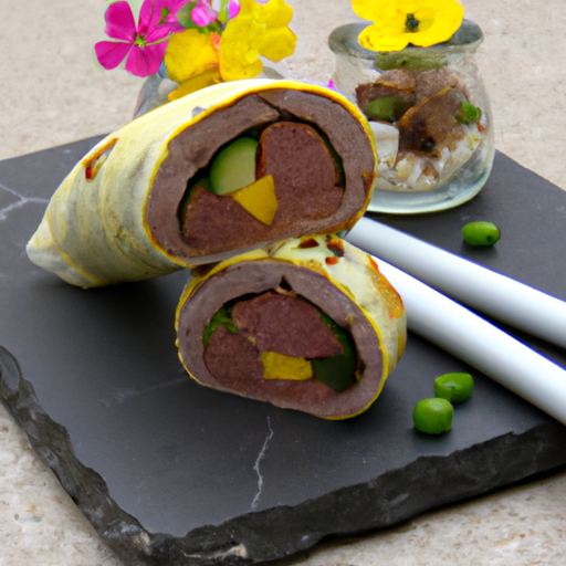 Frühlingsrolle mit Entenfleisch