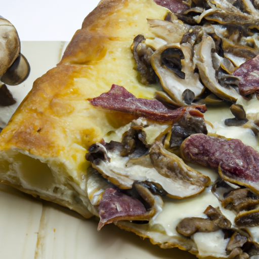 Pinsa Funghi e Salame