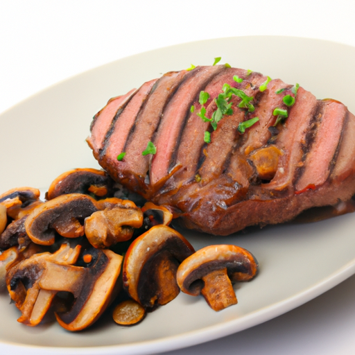 Rumpsteak mit frischen Champignons