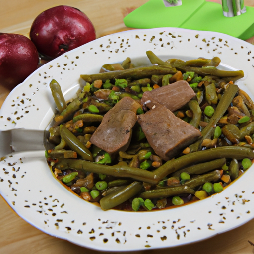 Rindfleisch mit grünen Bohnen