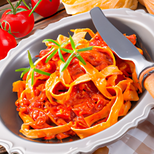 Tagliatelle in Tomatensauce Rezept
