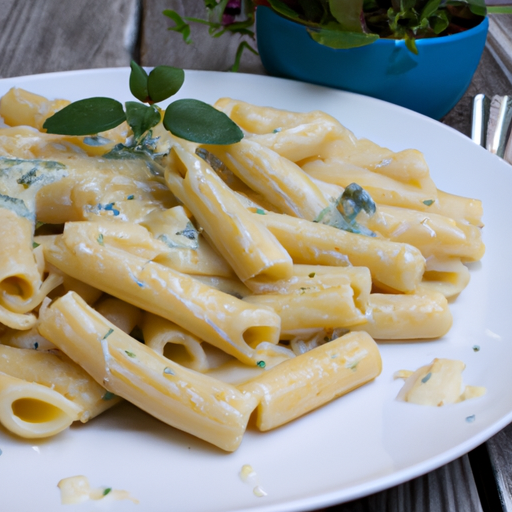 Rigatoni in Gorgonzola-Sahnesauce