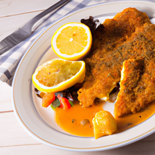 Paniertes Putenschnitzel mit Rahmsauce Rezept
