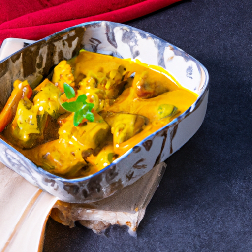 Gelbes Curry mit gebackenem Hühnerfleisch Rezept