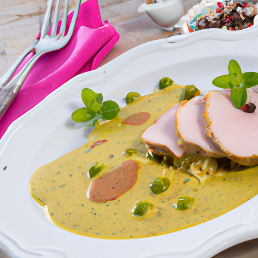 Schweinefilet mit grüner Pfeffersauce