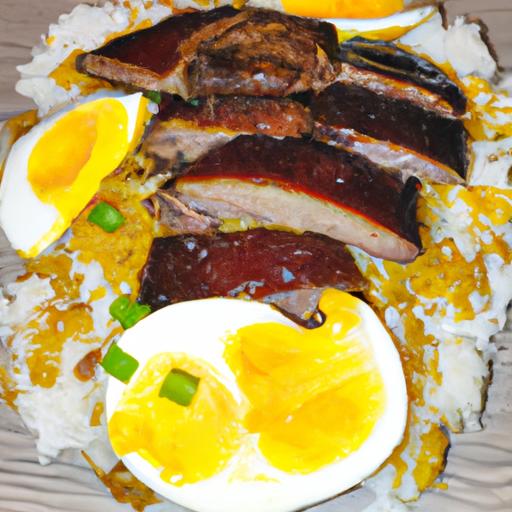 Gebratener Reis mit knuspriger Ente und Ei Rezept