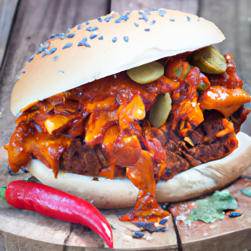 Vegan Chili-Cheese Burger