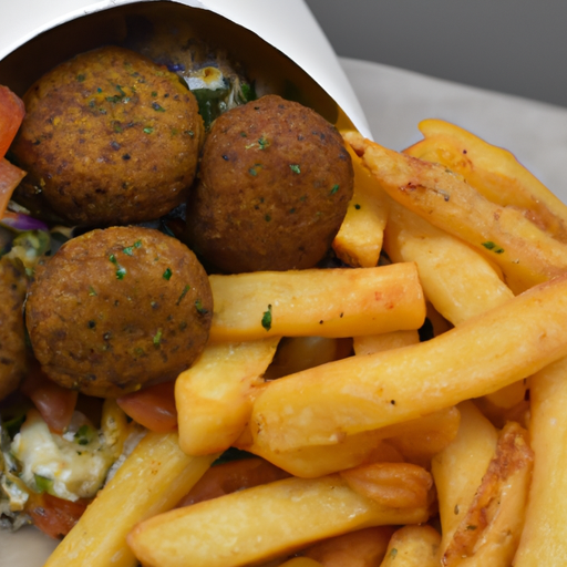 Falafel Teller Pommes frites