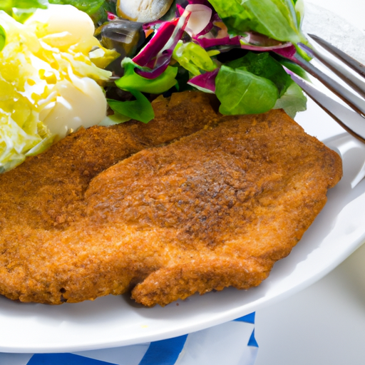 Jägerschnitzel mit Salat Rezept