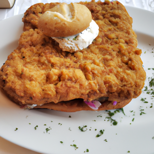 Schnitzel im Brot Menü