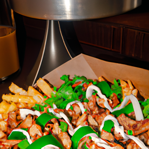 Gyros mit Pommes Frites und gemischtem Salat