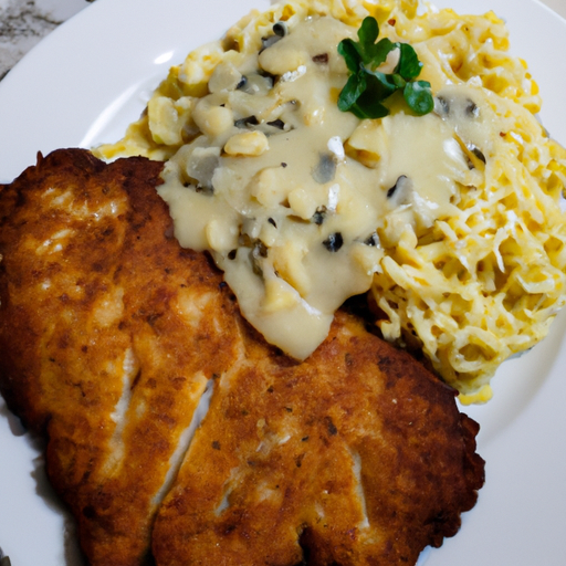 Schnitzel mit Käsespätzle Rezept