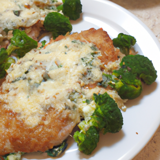 Käse überbackenes Schnitzel mit Broccoli Rezept