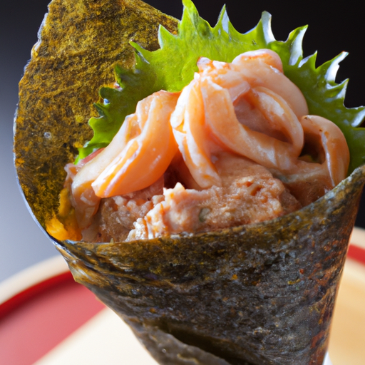 Sake Kawa Temaki