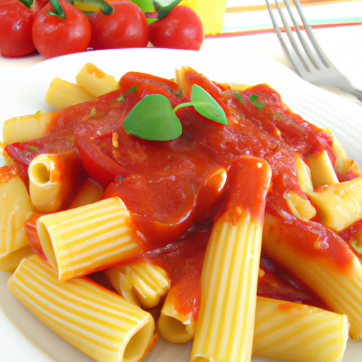 Rigatoni in Tomaten-Sahnesauce