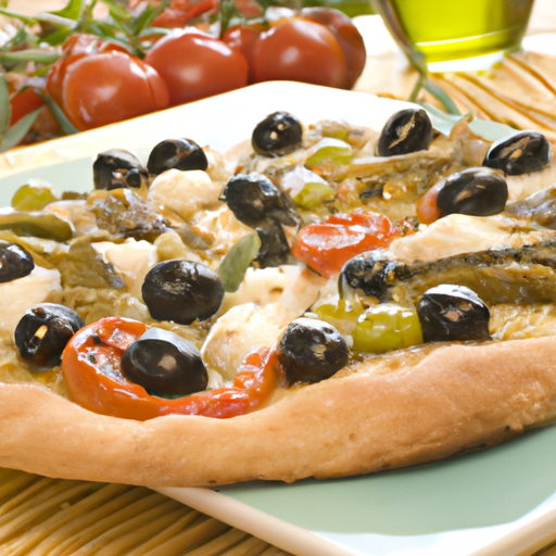 Pizza Mediterana Rezept