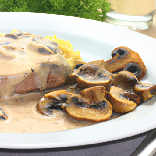 Schweinesteak mit Champignonsauce Rezept