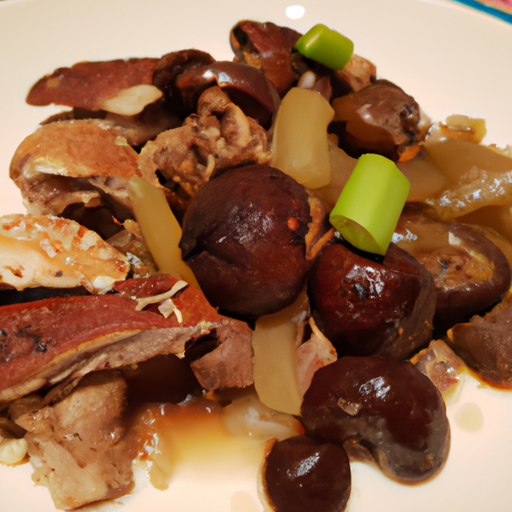 Knusprige Ente mit chinesischen Pilzen und Bambussprossen Rezept