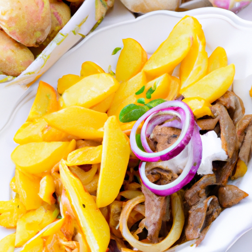 Gyros mit Kartoffeln