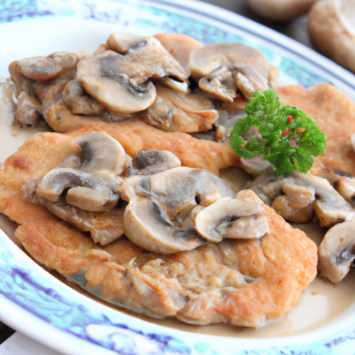 Champignons-Rahm Schnitzel Rezept