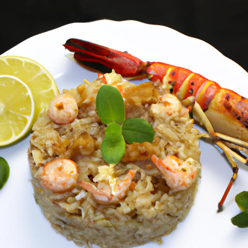 Gebratener Reis mit Hummer Rezept